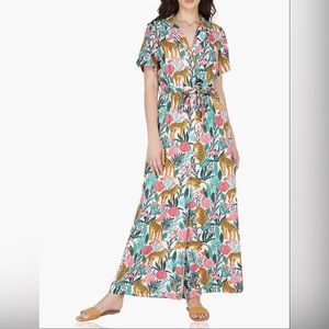 America & Beyond | White Jaguar Paradise Jumpsuit